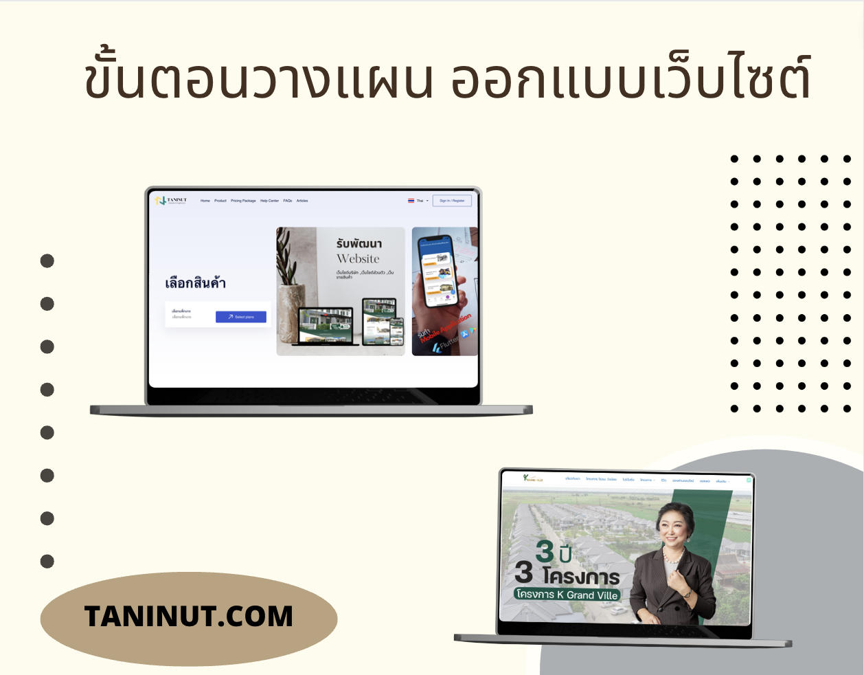 ขั้นตอนวางแผนและออกแบบเว็บไซต์