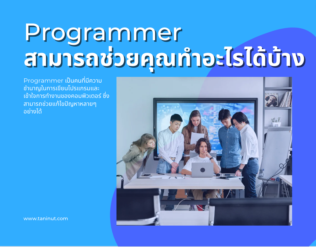 Programmer สามารถช่วยคุณทำอะไรได้บ้าง